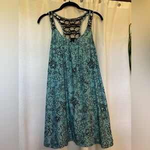 Y2K Apt 9 Blue Floral Lace-Back Sleepdress